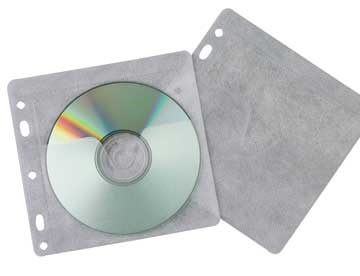 CD lomme Q-connect PP 2 huller t/2 CD pk/40