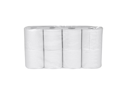 Toiletpapir 2-lags hvid soft 30m Sæk/12x8