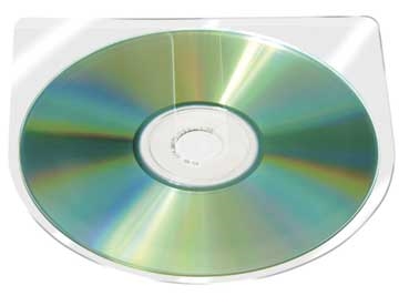 CD lomme Q-Connect u/flap selvklæbende u/flap Ps/10