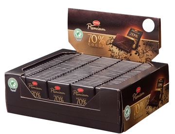 Chokolade Marabou Premium Mørk 10g Pk/120