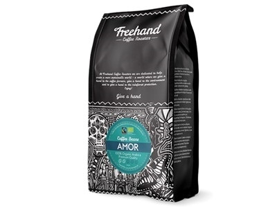 Freehand coffee Amor 1000gr. Hele bønner