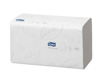 Håndklædeark Tork Advanced Soft Singlefold H3 2-lags Hvid Krt/15x250
