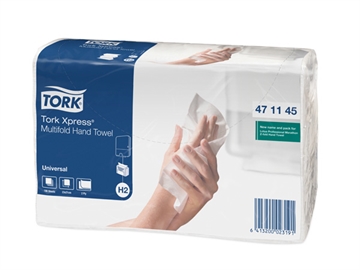 Håndklædeark Tork Xpress Hvid Universal Multifold H2 2-lags Krt/20x190