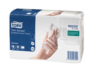 Håndklædeark Tork N93330 Natur Z-fold Standard 2-lags Krt/20x190