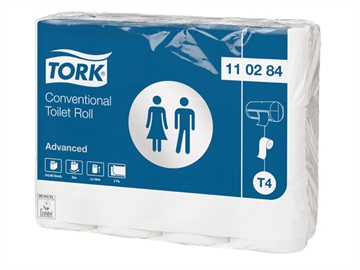 Toiletpapir Tork Advanced T4 2-lags Hvid Sæk/24