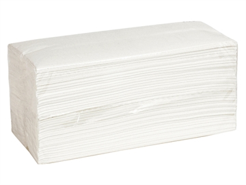 Håndklædeark C-fold 31x23cm Hvid 2-lags Nyfiber Krt/20x153