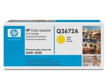 Color Laserjet Q2672A yellow toner