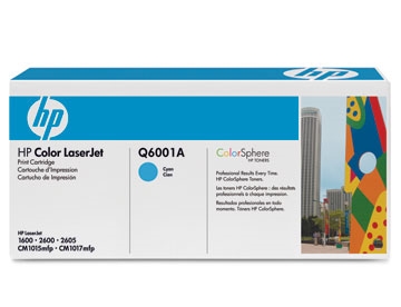 Color LaserJet Q6001A cyan toner