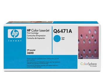 Color LaserJet Q6471A cyan toner cartrid