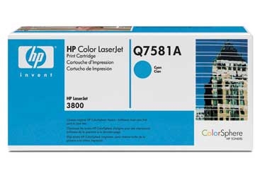 Color LaserJet Q7581A cyan toner