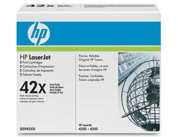 LaserJet 42X toner, high capacity, (2) d