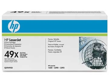 LaserJet 49X toner, high capacity, (2) d