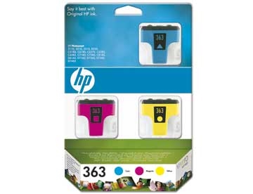 No363 Ink cartridges 3-pack (cyan/magent