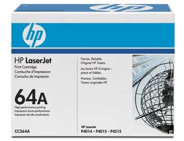 LaserJet 64A black toner cartridge