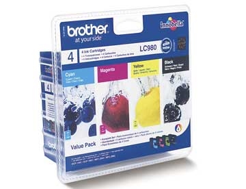 LC980V ink cartridge valuepack b/c/m/y (