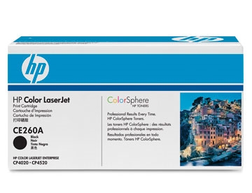 Color LaserJet CE260A black toner