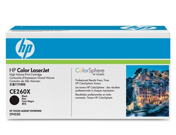 Color LaserJet CE260X black toner