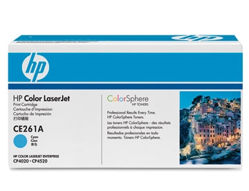 Color LaserJet CE261A cyan toner