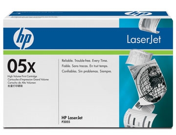 LaserJet 05X black toner, high capacity