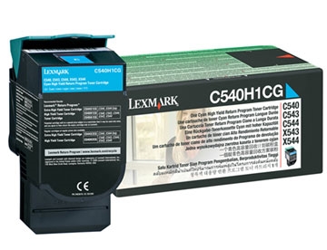 C540/C543/C544 toner cyan return 2K