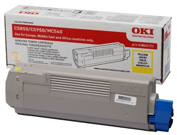 C5850/5950/MC560 toner yellow 6K