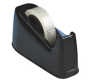Tapedispenser Q-Connect Bord 25 x 66 sort