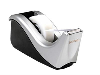 Tapedispenser Scotch C60 Sort/Sølv