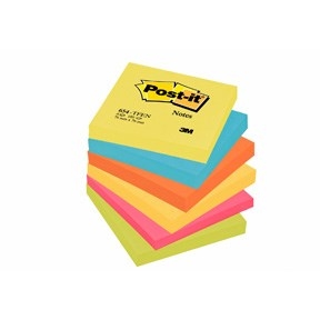 Notes Post-it Super Sticky  76x76mm Pk/6