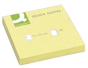 Notes Q-Connect Gul 76x76mm