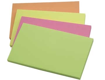 Notes Q-Connect Rainbow Neon 76x127mm Pk/12