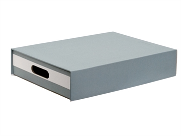 Arkivæske Multibox Standard grå m/hvid stribe 330x240x70mm
