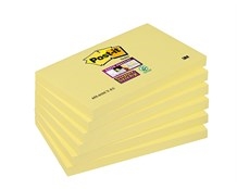 Notes Post-it 655S Super Sticky Gul 76x127mm