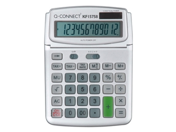 Bordregnemaskine Q-Connect 12 cifre basic