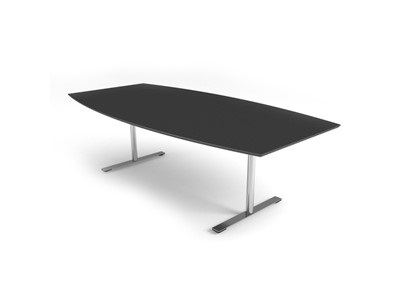 Møde-/konferencebord stel runde søjler Krom