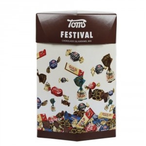 Chokolade Toms festival 750g chokolade og karamel mix