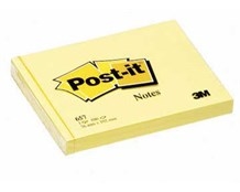 Notes Post-it 659 102x152mm Gul