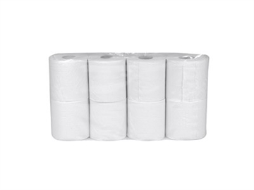 Toiletpapir 2-lags hvid 34,7m Sæk/8x8
